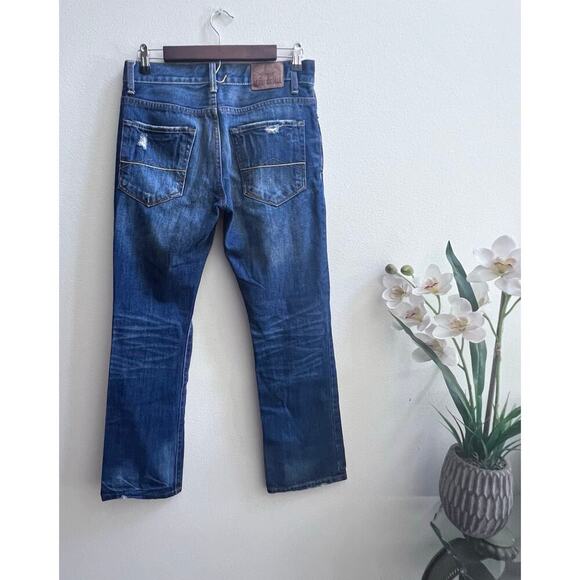 Aeropostale Jeans Men's 28x30 Fits Blue Driggs Slim Bootcut Low Rise Cotton - Picture 2 of 7